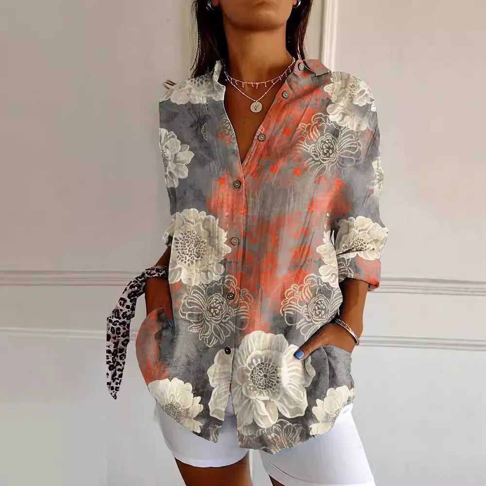 Women's Summer Animal Pattern Printed Shirt