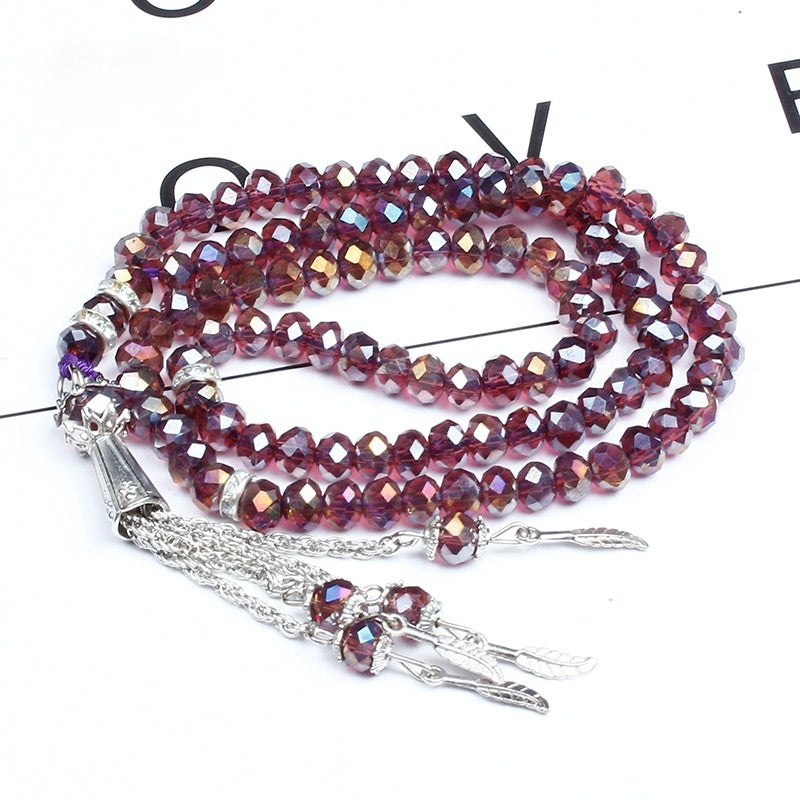 Cut Crystal 99 PCs Rosary Bracelet