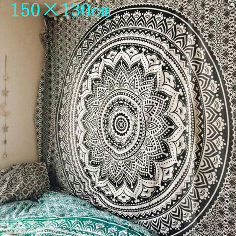 Yin yang mandala tapestry