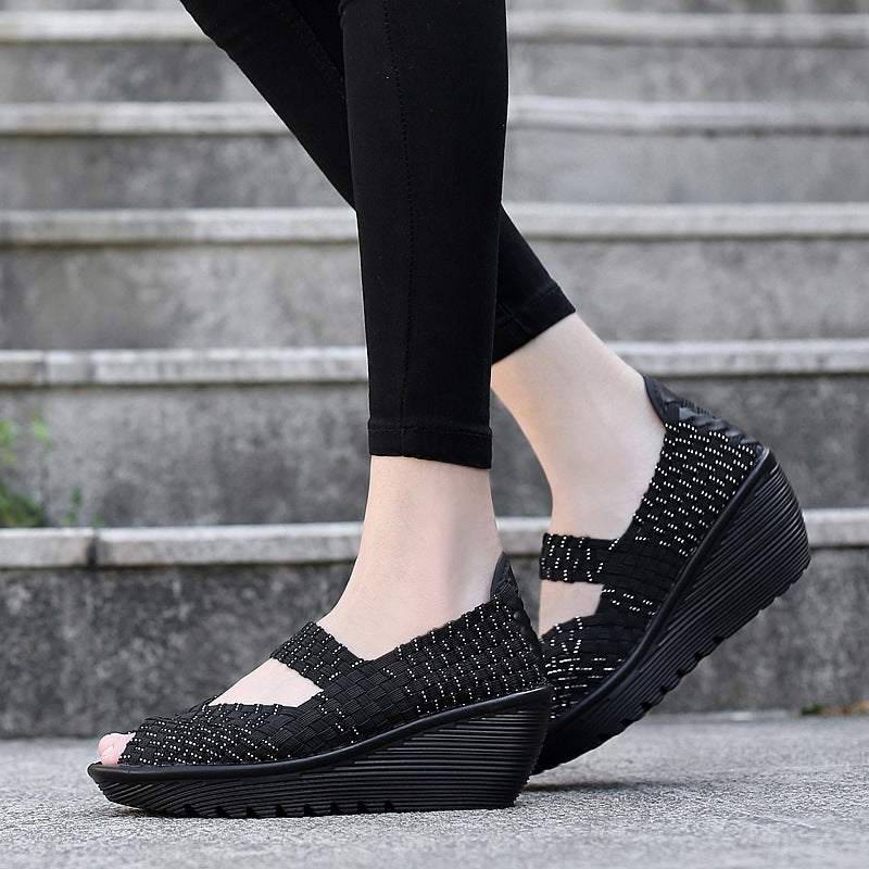 Hand-knitted Casual Knitted Slip-on Women's Shoes