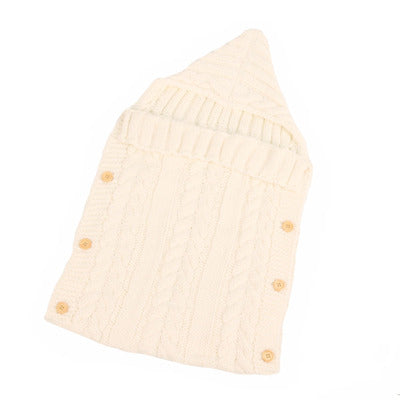 knitted baby sleeping bag