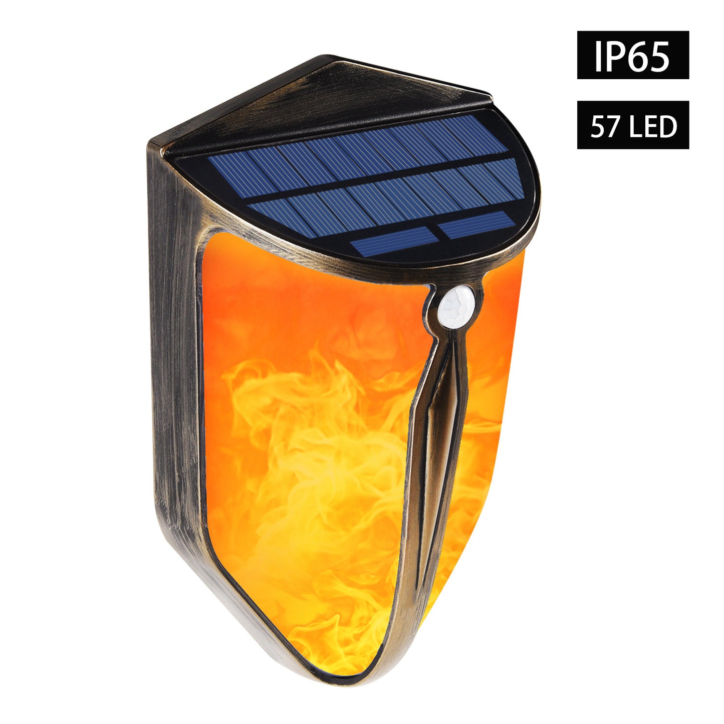 Waterproof Garden Security Lighting Solar LED Wall Lamp with Human Motion Sensor