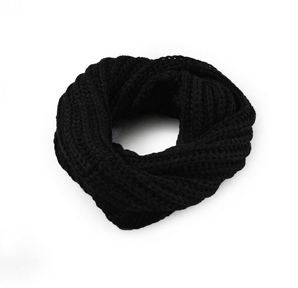 Men's And Women's Korean-style Single-ring Wool Small Scarf