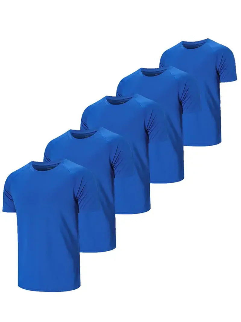 Solid Color Slim-fit Short-sleeved T-shirt All-matching