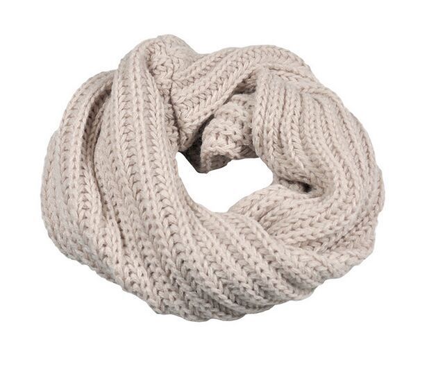 Men's And Women's Korean-style Single-ring Wool Small Scarf