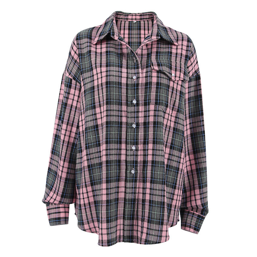 Plaid Simple Women's Shirt Niche