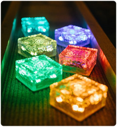 Solar Ice Cube Buried Lights Landscape Path Decoration