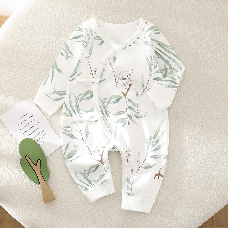 Long Sleeve One-piece Rompers Cute Pure Cotton