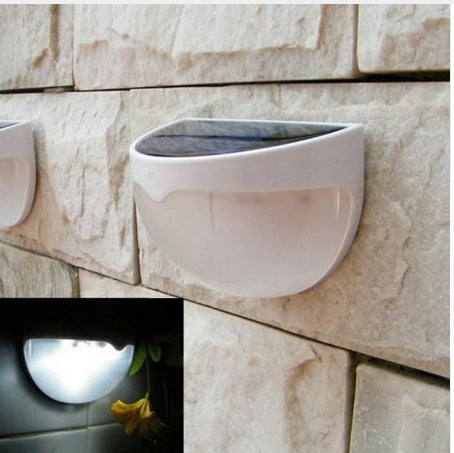 Solar semicircular wall light