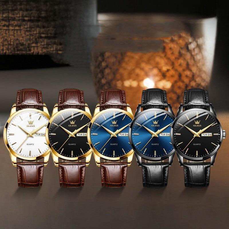 Calendar Waterproof Quartz Watch For Men