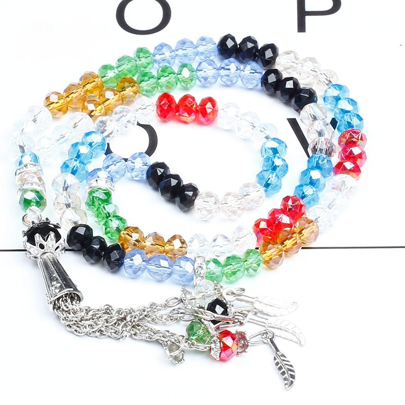 Cut Crystal 99 PCs Rosary Bracelet