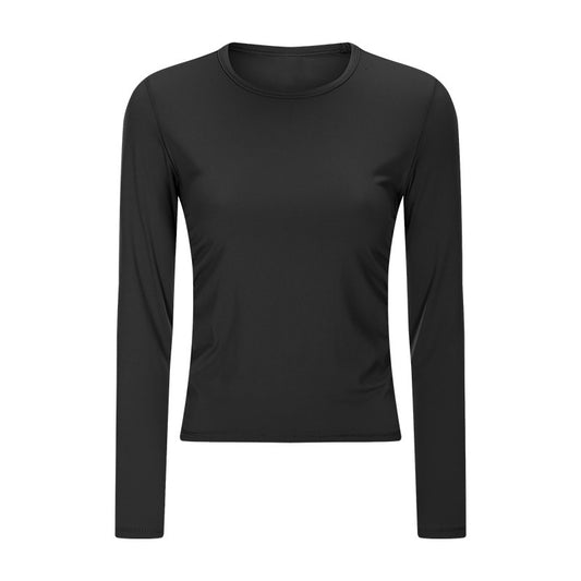 Women's stretch round neck sports t-shirt top