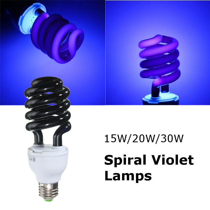 Spiral energy-saving ultraviolet fluorescent lamp