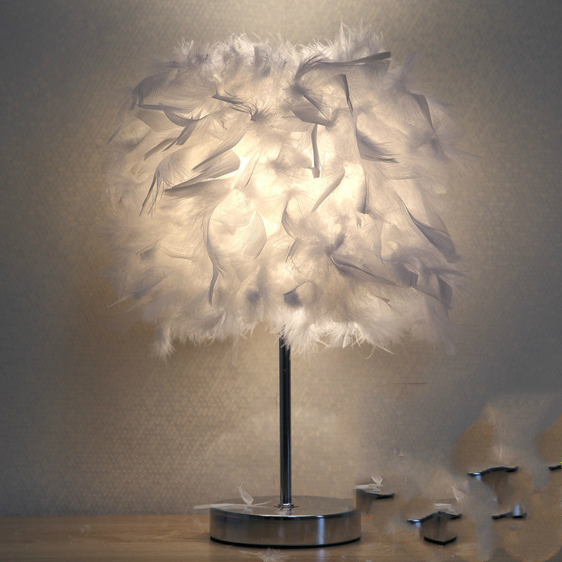 Feather bedroom cute girly night light