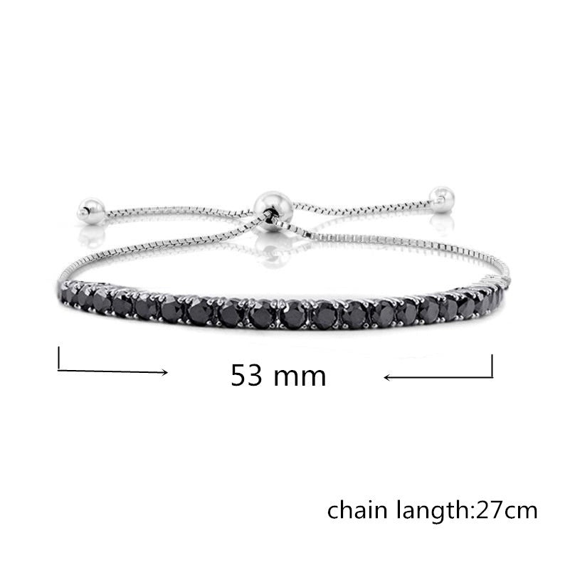 Round Micro Inlaid Zircon Wrist Decorator Socialite Petty Cash Bracelet