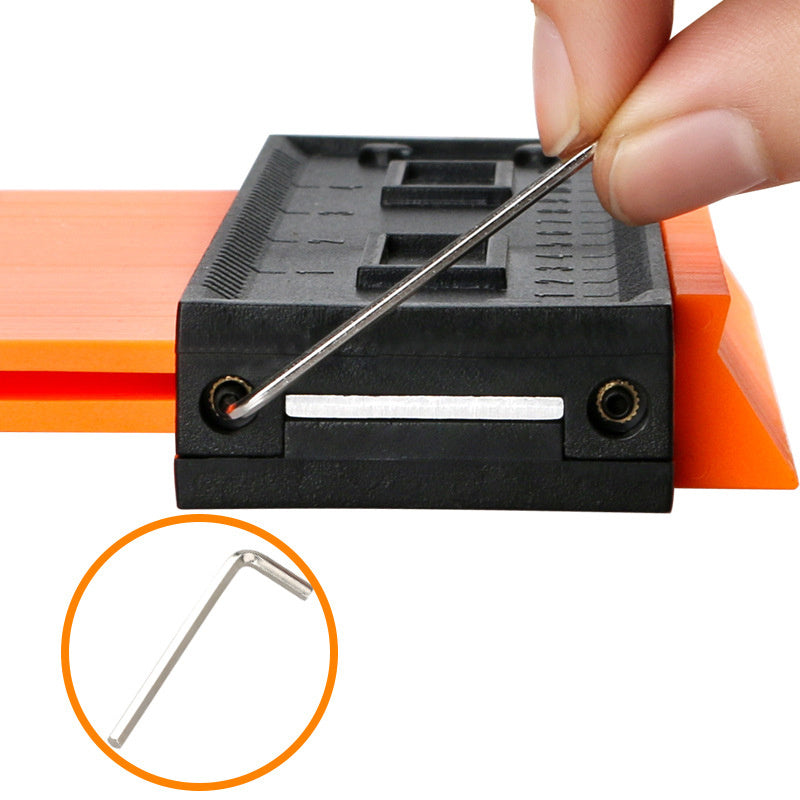 5 10 Inch Contour Gauge Template Plastic Measuring Contour Gauge Duplicator Tiles Edge Shaping Measure Ruler Measuring Tool