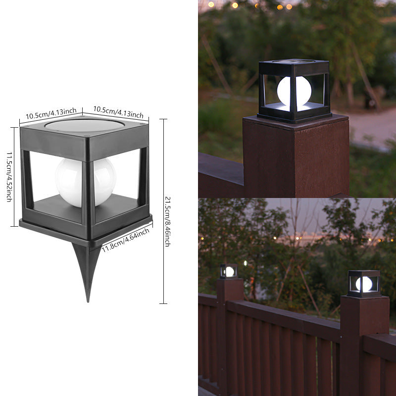 Solar Round Globe Plug-in Lawn Lamp