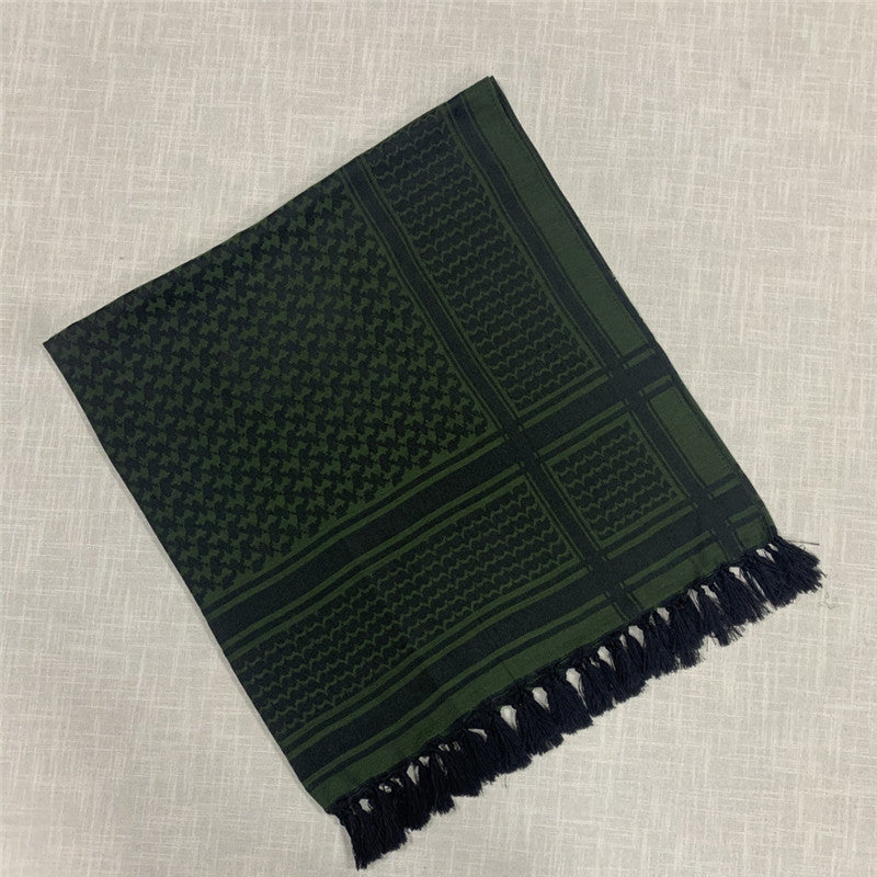 Arabic Khaki Tactical Pure Cotton Scarf