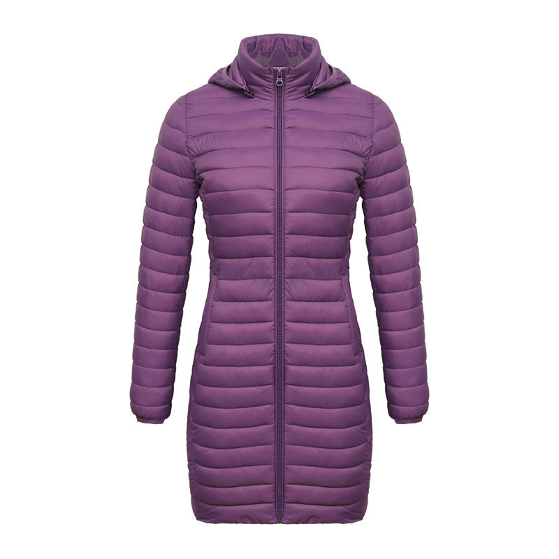 Women's Lightweight Mid-length Slim-fit Cotton-padded Jacket