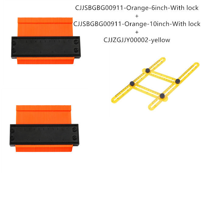 5 10 Inch Contour Gauge Template Plastic Measuring Contour Gauge Duplicator Tiles Edge Shaping Measure Ruler Measuring Tool