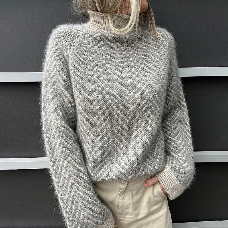 New High Neck Sweater For Women