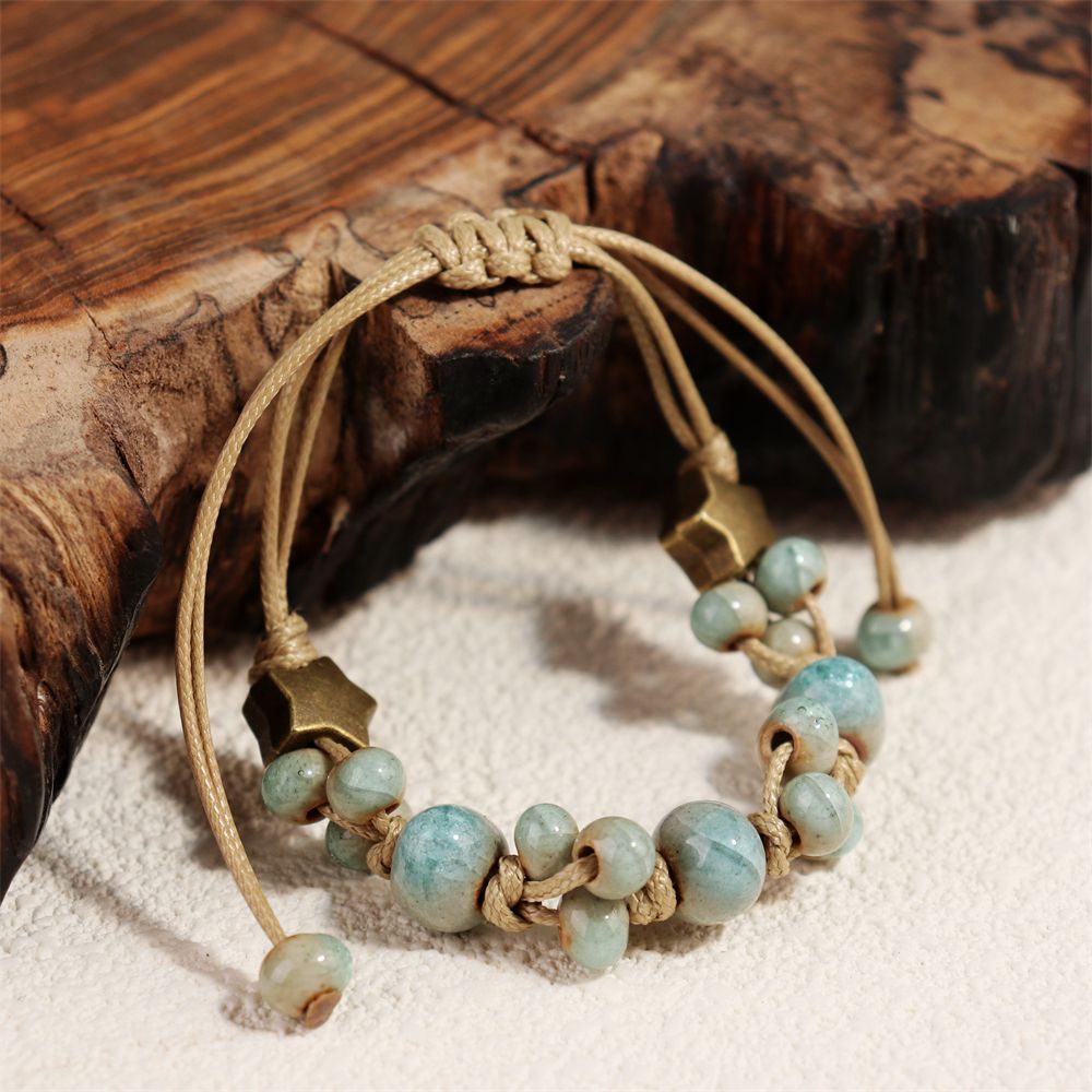 Jewelry DIY Handmade Fashion Simple Woven Ceramic Bracelet