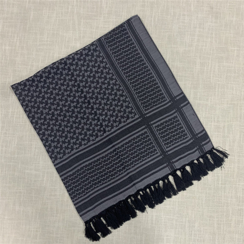 Arabic Khaki Tactical Pure Cotton Scarf