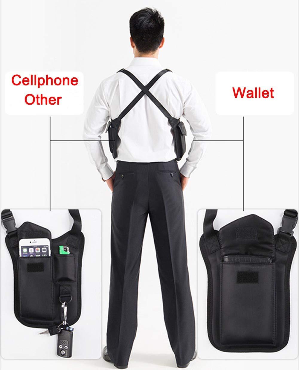 Anti-Theft Hidden Underarm Strap Wallet Holster Bag Leisure Nylon Double Shoulder Pocket Sport Vest Outdoors