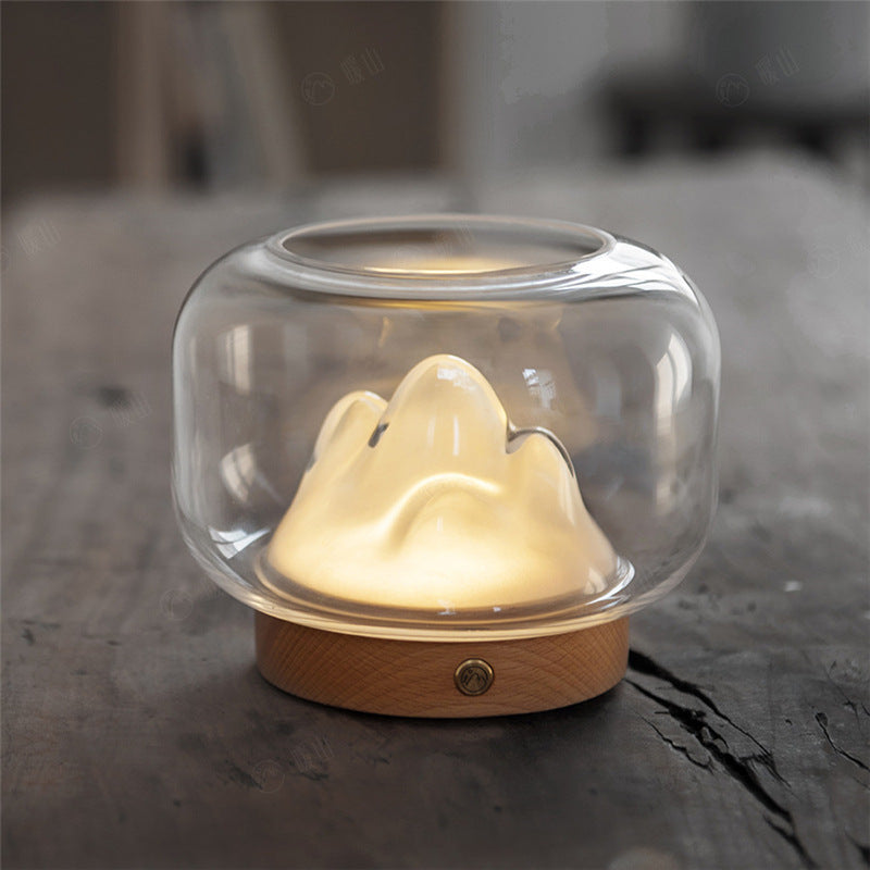 Warm Mountain Desktop Night Light