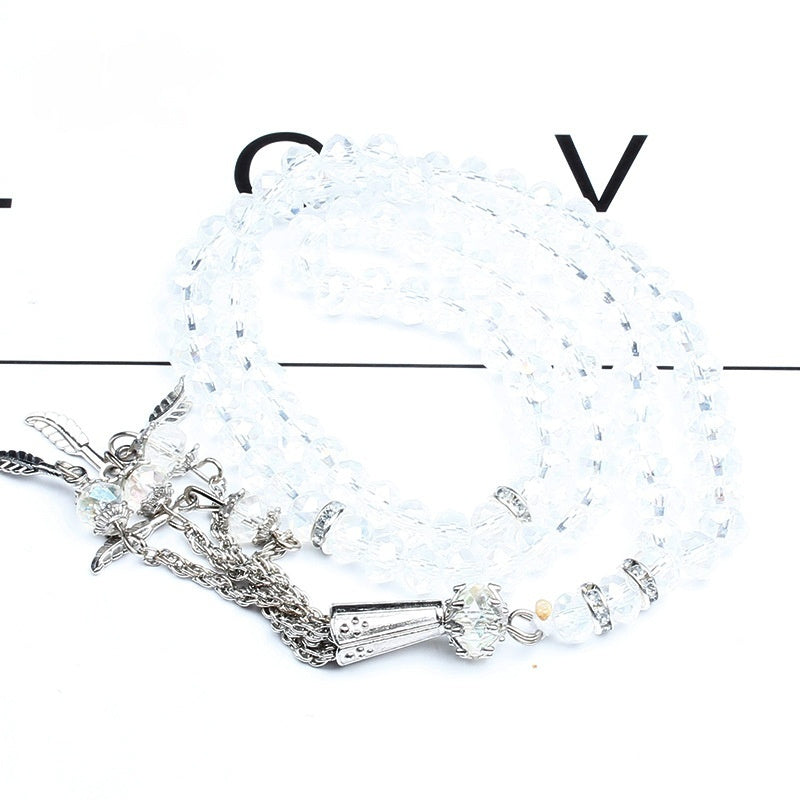 Cut Crystal 99 PCs Rosary Bracelet