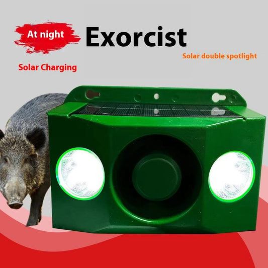 Scare Wild Boar Driving Device High Volume Solar Warning Light