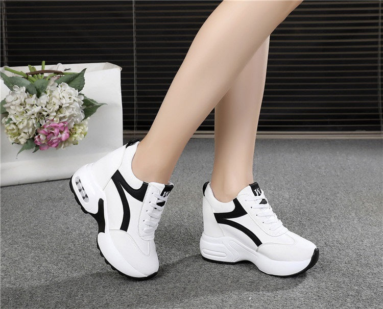 Women's Sports Height Increasing Insole Wedge Platform Shoes