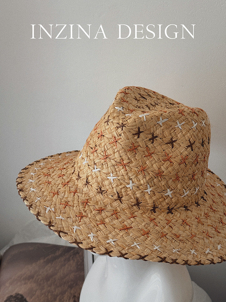 Retro Personality Western Cowboy Style Straw Hat