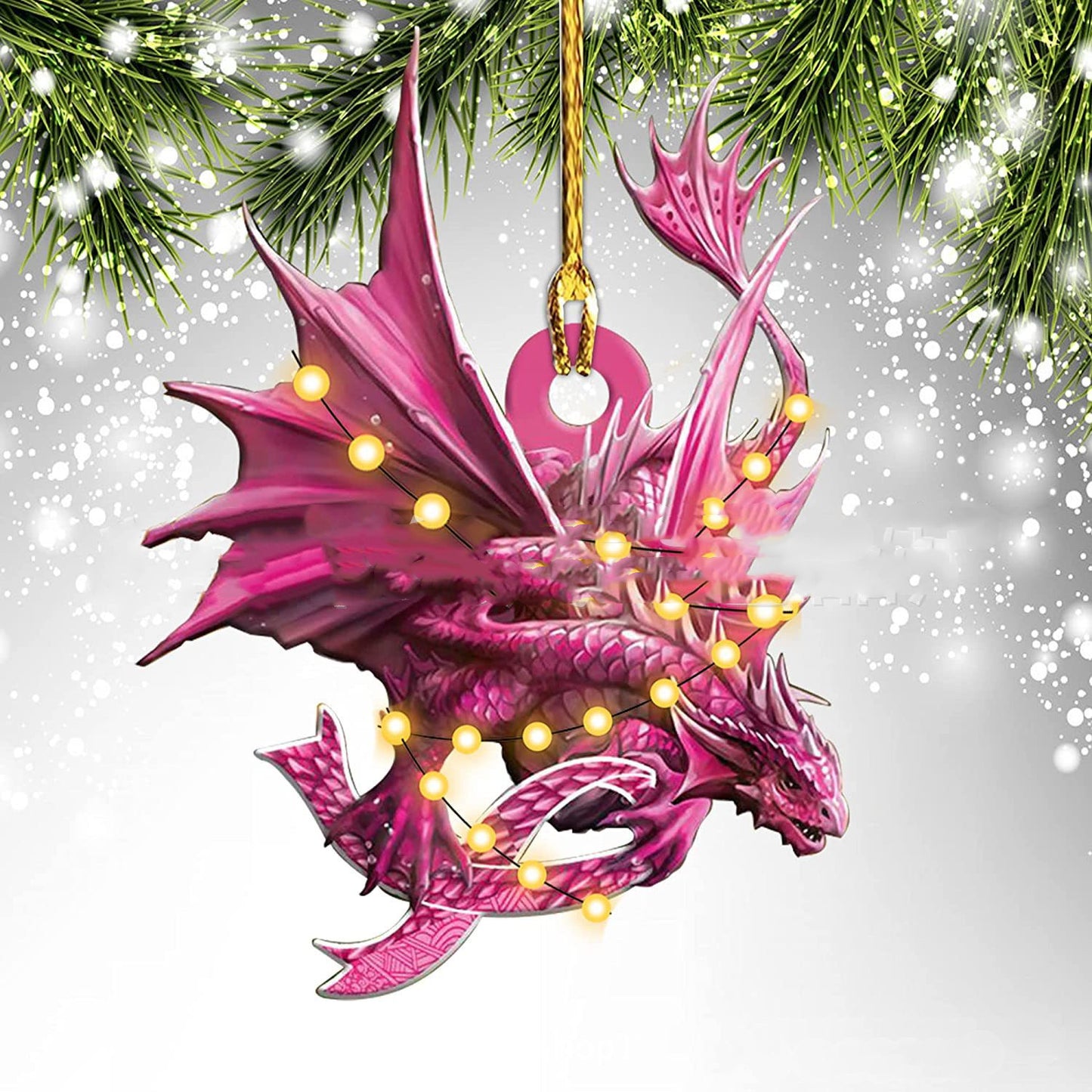 Dinosaur Dragon Egg Christmas Decorations Pendant Acrylic