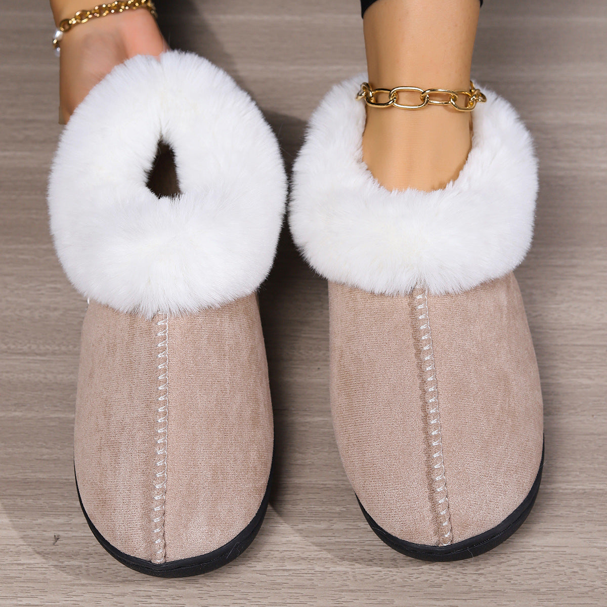 Home Cotton Slippers Women's Non-slip Neutral Slippers