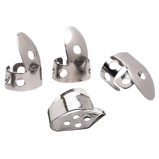 Metal Musical Instrument 4PCs Guitar Metal Finger Stall