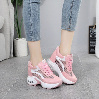 Women's Sports Height Increasing Insole Wedge Platform Shoes