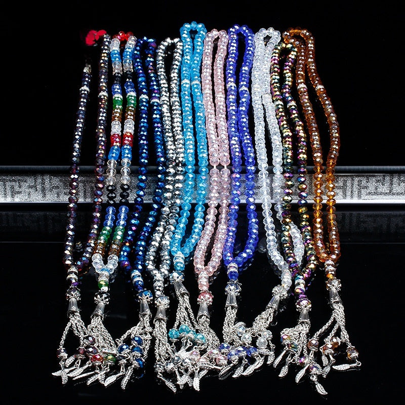 Cut Crystal 99 PCs Rosary Bracelet