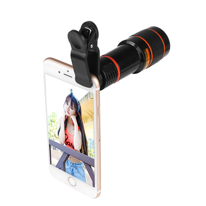 Zoom Mobile Phone Clip-On Retractable Telescope Camera Lens For  Galaxy S3 S4 S5 S6 S7 Edge Phone