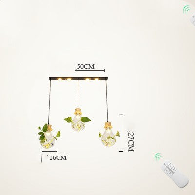 Bar Dining Room Glass Water Plant Aquarium Bedside Personality Chandelier