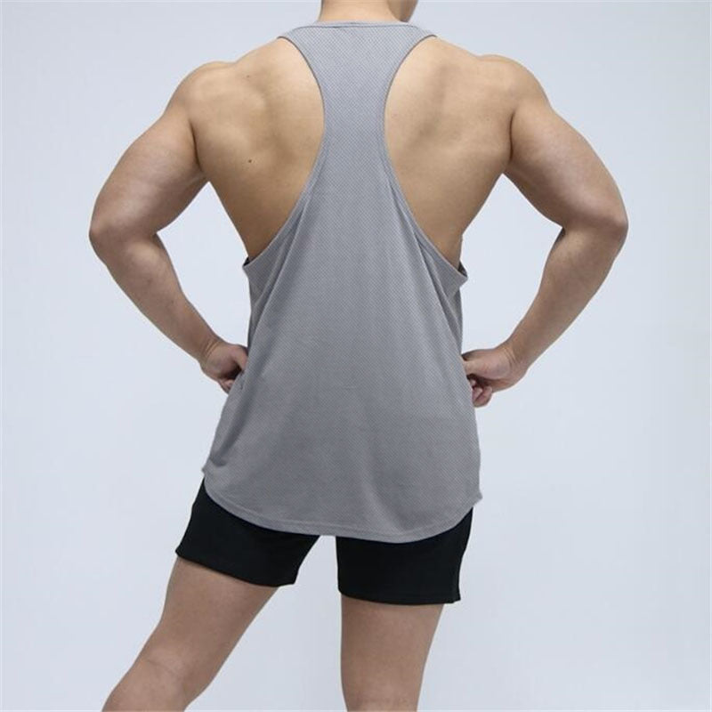 Sports Vest Men's Basketball Sleeveless T-shirt Summer Workout Loose Top Training Basketball Clothes Quick-drying Top