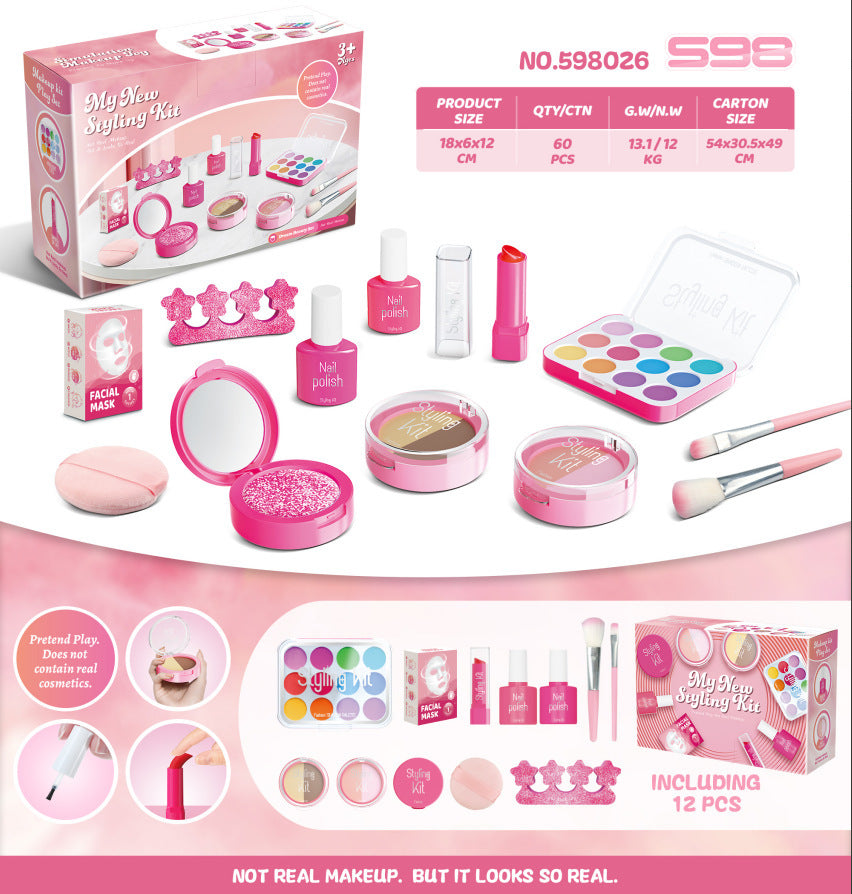 Children's Play House Simulation Makeup Toys Cannot Be Smeared