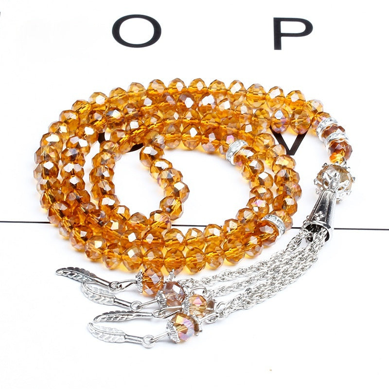 Cut Crystal 99 PCs Rosary Bracelet