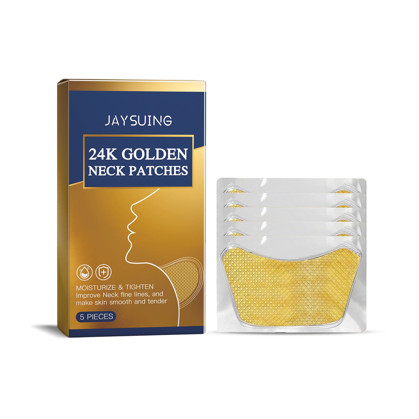 24K Gold Collagen Neck Patch