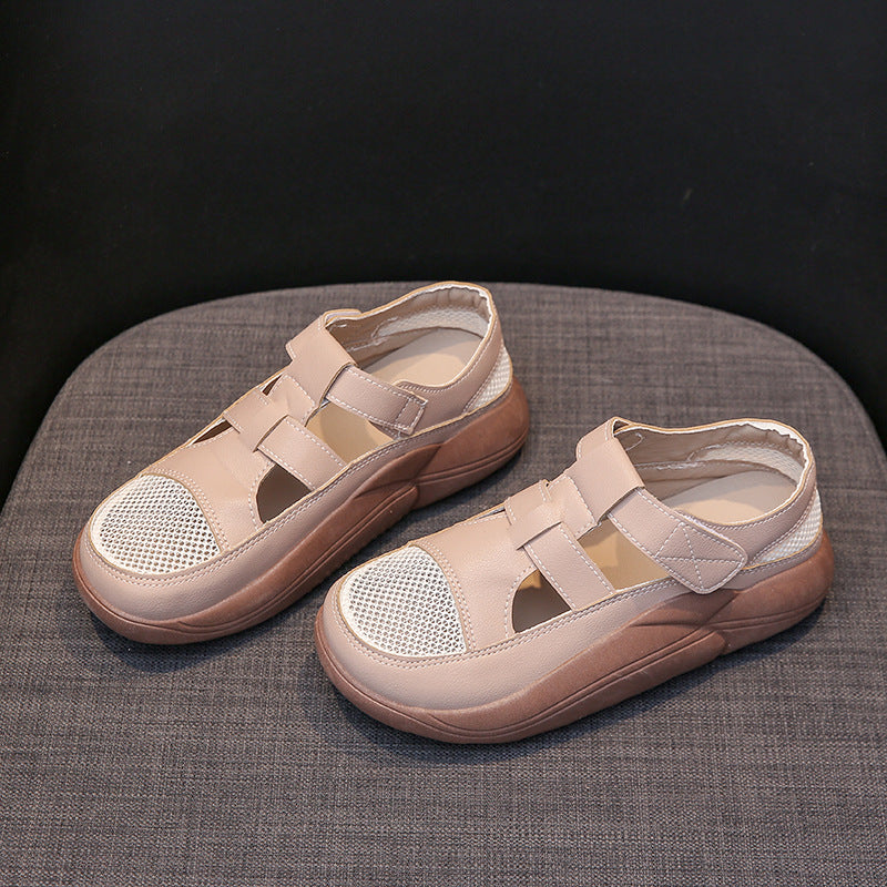 Summer New Women's Mesh Surface Shoes Velcro