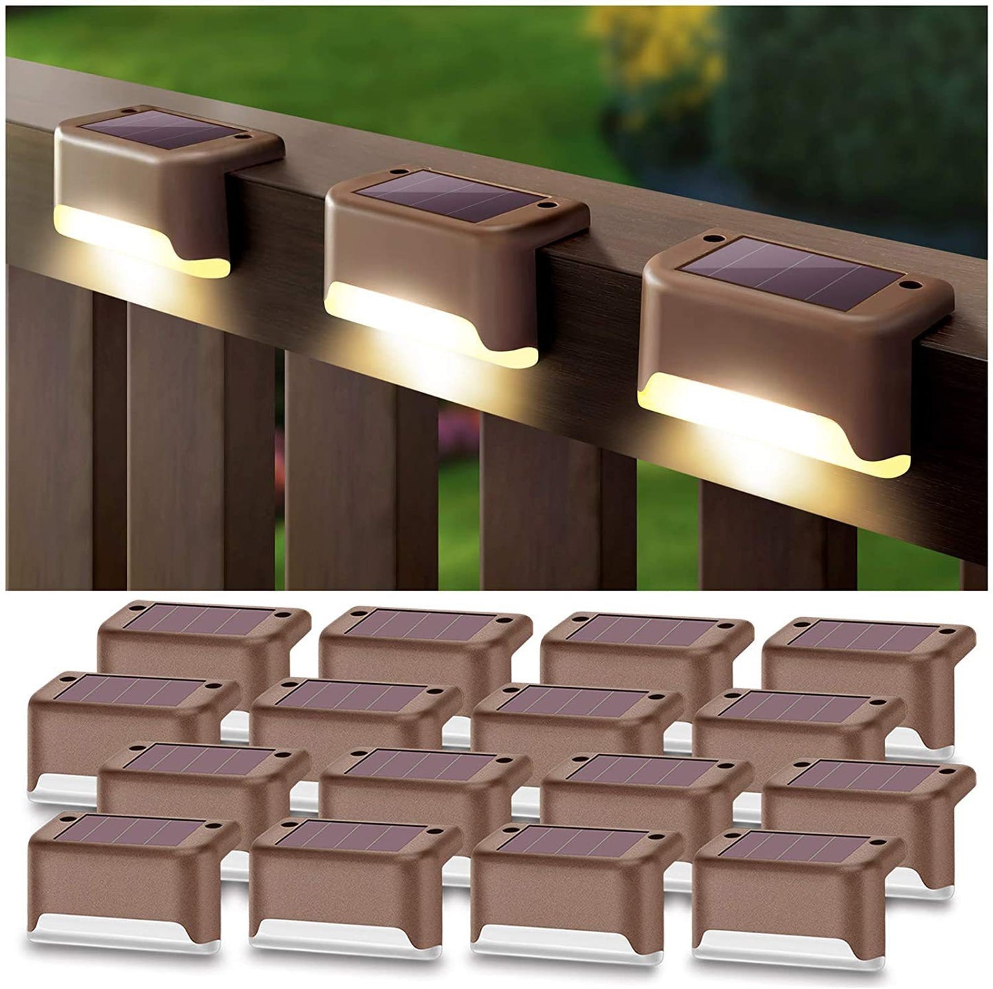 Solar Step Light Outdoor Garden Light Night Light LED Guide Light Ladder Stair Light Balcony Decoration Waterproof