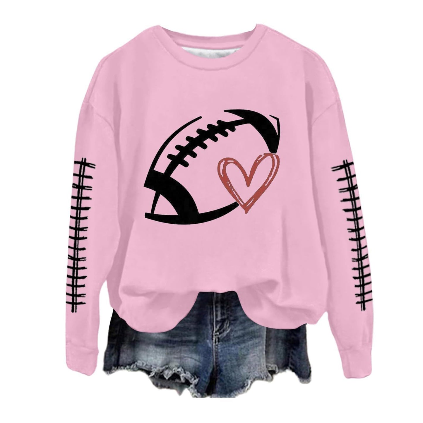 Women's Sweatshirt Baseball Uniform Printed Long-sleeved Sweater Sweatshirt