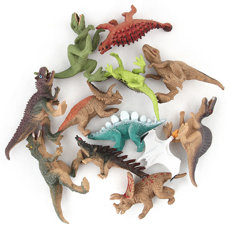 Solid Dinosaur Toy Set Mini Dinosaur Model