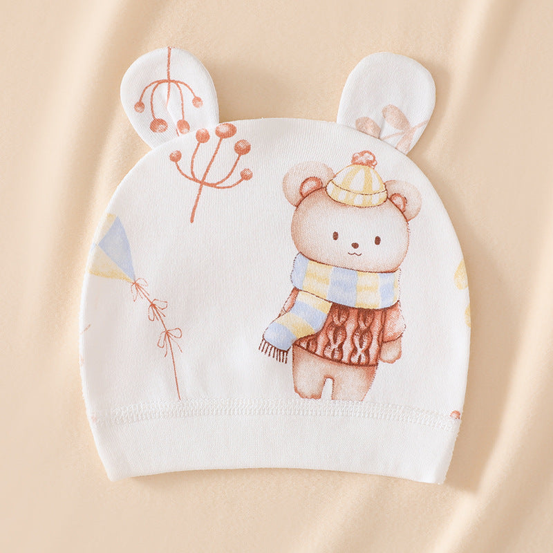 Baby Hat Cotton Protective Door Double Layer