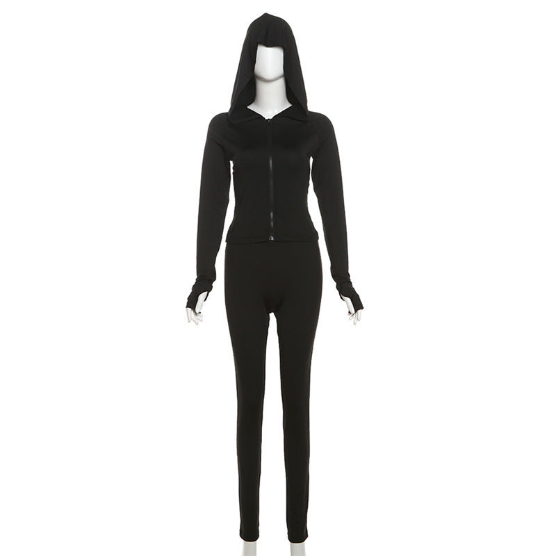 Women's Fashion Sports Long Sleeve V-neck Suit